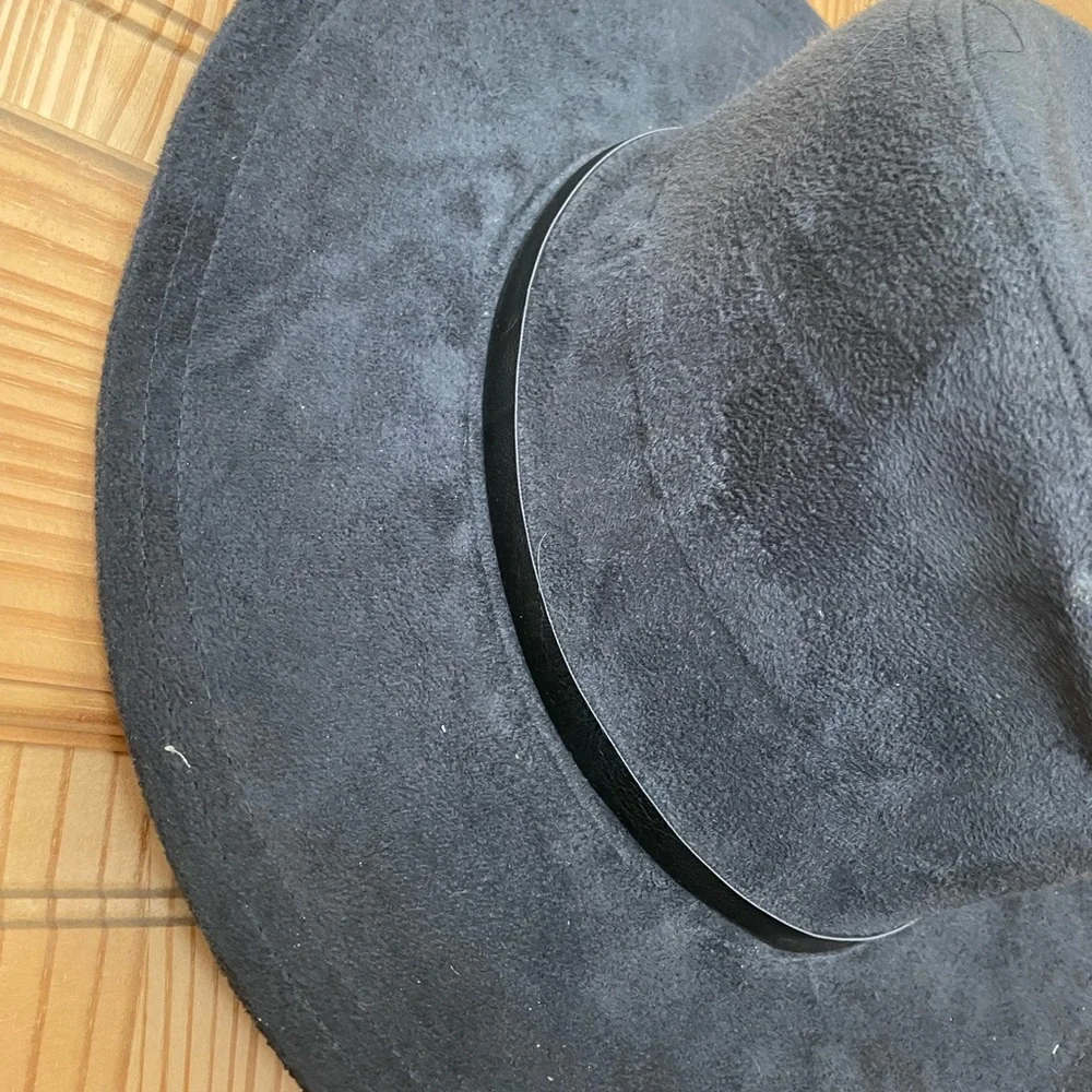 World Market - slate blue grey hat - Picture 3 of 5